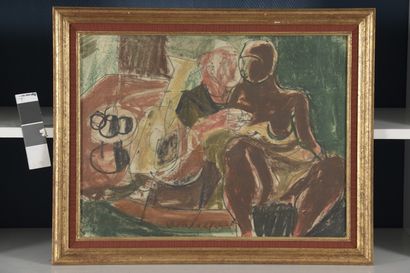 null Joachim WEINGART 		

(Drohobycz 1895 1942 déporté)

Les amoureux

Fusain, crayon...