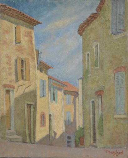  Jacob MARKIEL 
(Lodz 1911 2008 Paris) 
The Gréoux-les-Bains, 1964 
Oil on canvas,...