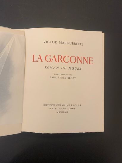 null MARGUERITTE, Victor - La Garçonne. Novel of manners. Illustrations by Paul-Emile...