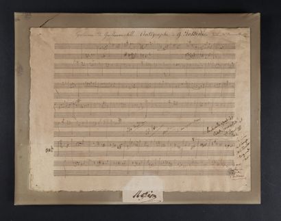 null ROSSINI Gioachino [Pesaro, 1792 - Paris, 1868], compositeur italien.


	Manuscrit...