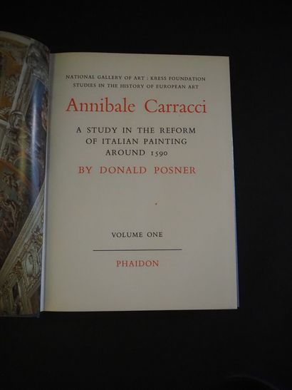 null [CARRACCI] POSNER, Donald Annibale Carracci. London, Phaidon, 1971, 2 vols....