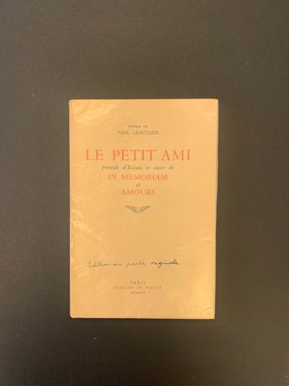 null LEAUTAUD, Paul - Letters to my mother. Paris, Mercure de France, 1956. In-12,...
