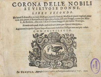 null VECELLIO, Cesare - Corona delle nobili et virtuose donne : Libro secondo nel...