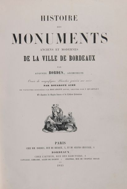 null BORDES, Auguste - Histoire des monuments anciens et modernes de la ville de...