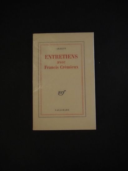 null ARAGON - Interviews with Francis Crémieux. Paris, Gallimard, 1964. In-12, br....