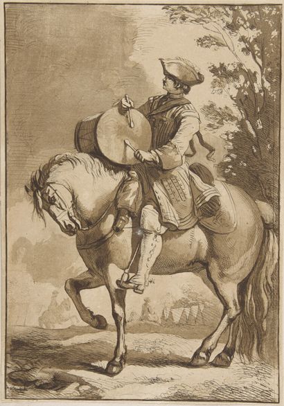 null PARROCEL, Charles - Divers desseins de cavalerie et d'infanterie (Various attitudes...