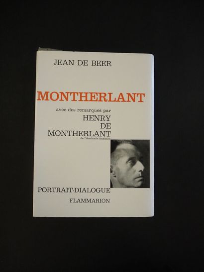 null BEER, Jean de - Montherlant or the man encumbered with God. With remarks by...