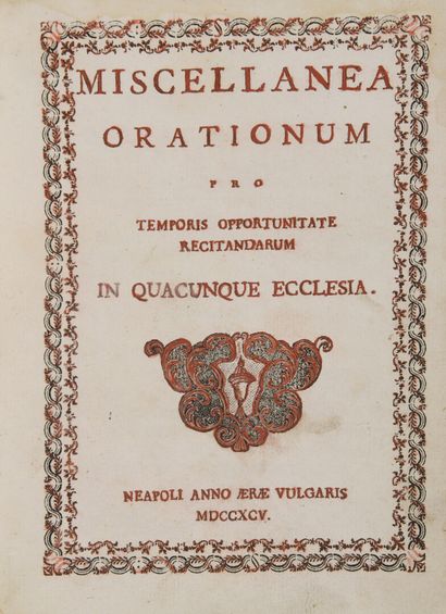 null PRIERES] - Miscellanae Orationum pro temporis opportunitate recitandarum in...