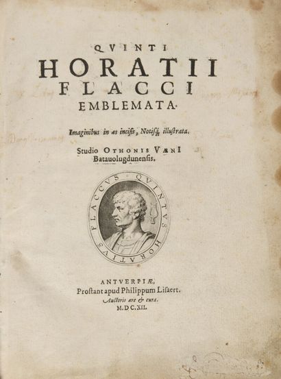 null . VAENIUS, Otho - Quinti Horatii Emblemata. Imaginibus in as incisis notisque...