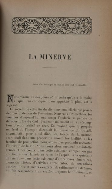 LA MINERVE - Du n° 1 (25 janvier 1885) au...