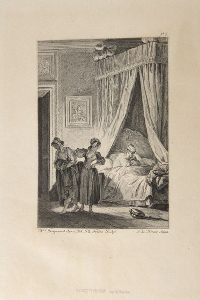 null LA FONTAINE, Jean de - Tales with illustrations by Fragonard. Reprint of the...