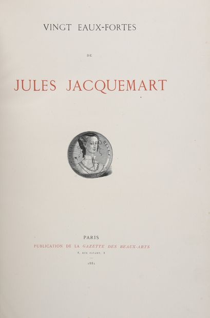 null JACQUEMART, Jules - Twenty etchings. Paris, Gazette des Beaux-Arts, 1881. In-folio,...