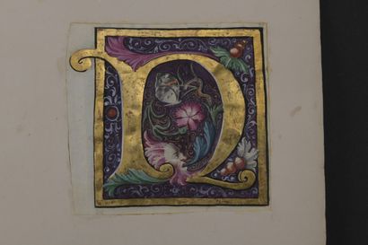 null [ENLUMINATION]. [FRANCE]. Three initials taken from a missal.


1. initial N,...