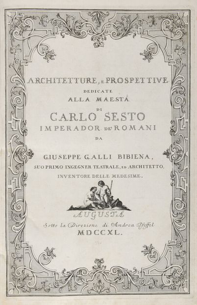 null BIBIENA, Giuseppe Galli - Architetture, e prospettive dedicate alle maestà di...