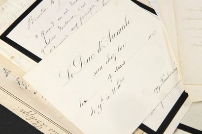 null ORLÉANS - Famille D'orléans.


	Ensemble de documents :


	Lettre autographe...