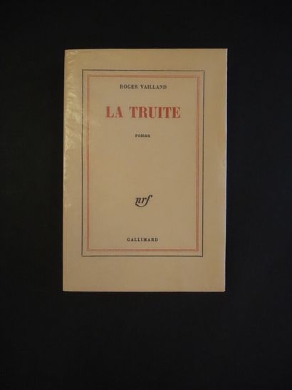 null VAILLAND, Roger - The Trout. Paris, Gallimard, 1964. In-8, br. 


 First edition....