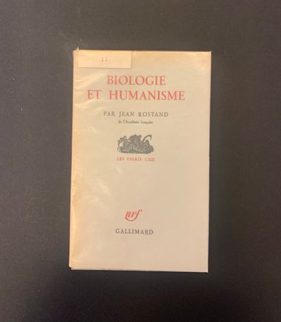 null ROSTAND, Jean - Biology and Humanism. Paris, Gallimard, 1964. In-12, br. with...