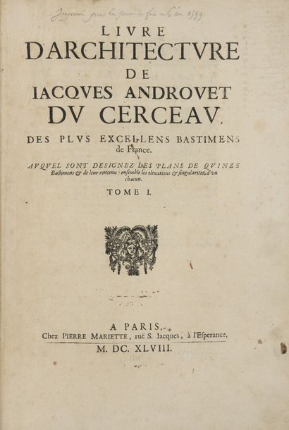 null ANDROUET DU CERCEAU, Jacques - Livre d'Architecture de Jacques Androuet Du Cerceau,...