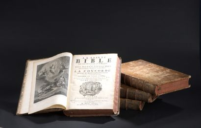 null BIBLE] - La Sainte Bible en latin et en françois avec des notes littérales pour...