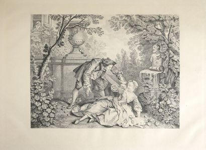 null LA FONTAINE, Jean de - Tales with illustrations by Fragonard. Reprint of the...