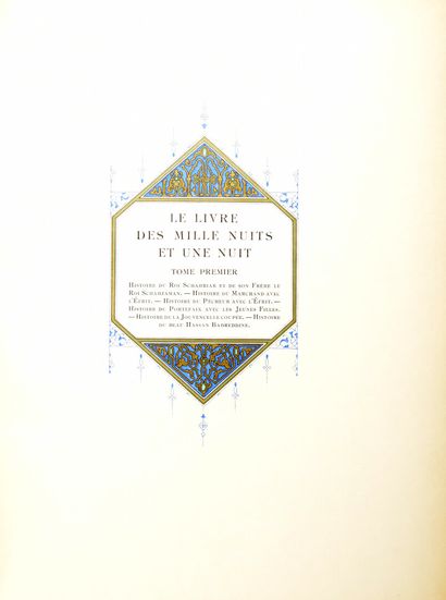 null MARDRUS, Dr. (trans. by) - The Book of a Thousand and One Nights. Literal and...