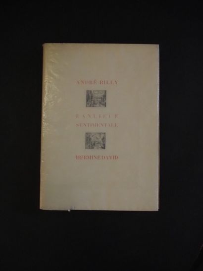 null BILLY, André - Sentimental suburb. Paris, Crès, 1928, in-8, br. with illustrated...