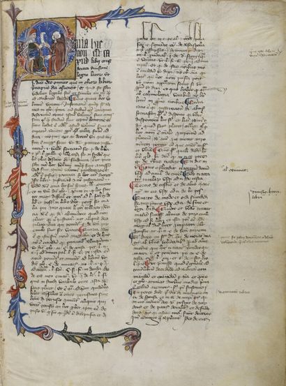 null [MANUSCRIT] - BARTOLUS, de Saxoferrato - [Lectura Infortiati]. Manuscrit italien...