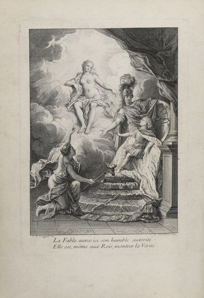 null LA MOTTE, Antoine Houdar de - New Fables dedicated to the King. With a speech...