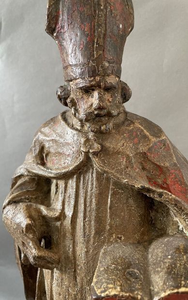 null St Augustine

Polychrome wood sculpture

Inscription engraved on the back: GP...