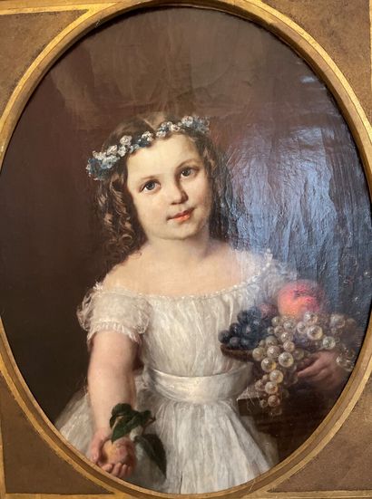 null French school of the 19th century

Girl with a crown of flowers and a fruit...