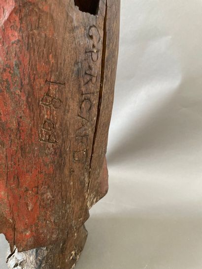 null St Augustine

Polychrome wood sculpture

Inscription engraved on the back: GP...