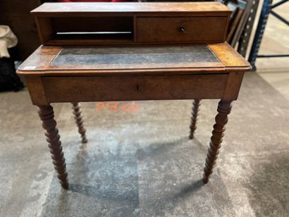 null 
Mahogany shutter table with ringed legs.



70 x 81 x 107 cm



Accidents,...