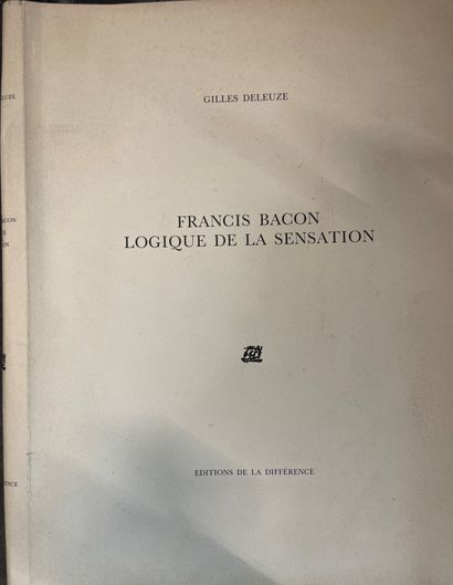 null Gilles DELEUZE "Francis BACON. Logique de la sensation". Editions de la Différence,...