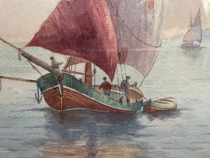 null Ecole Française XXème siècle

Marine 

Aquarelle signée en bas à gauche PG MARONNIER

30...