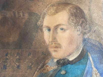null French school of the 19th century

Portrait of an officer

Watercolor on paper...