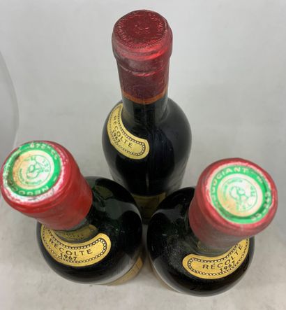 null 9 bouteilles de Château du GAZIN Canon-Fronsac 1967, 4 légèrement bas, 2 haute...