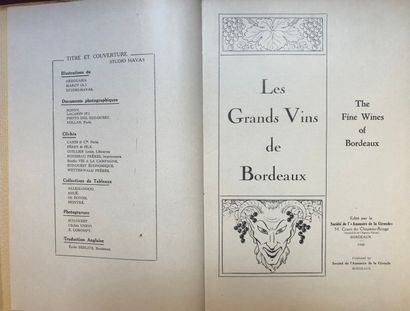 null (BORDEAUX.) 2 volumes brochés : 

- CORDIER, D. Les Grands Vins de Bordeaux,...