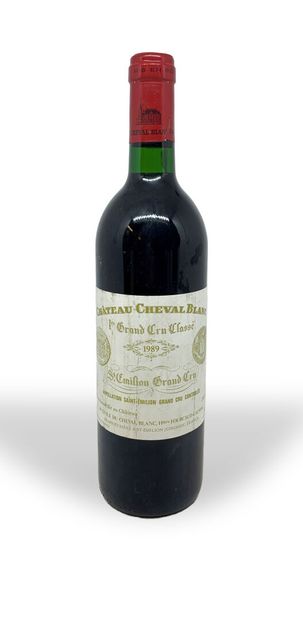  1 bottle of Château CHEVAL BLANC 1er Grand Cru Classé, Saint-Emilion Grand Cru 1989,...