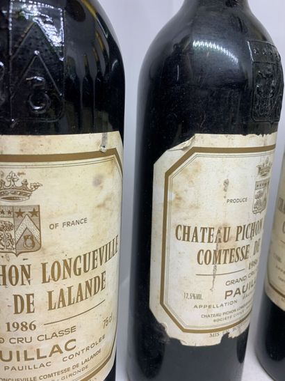 null 6 bouteilles de Château PICHON LONGUEVILLE COMTESSE DE LALANDE Grand Cru Classé...