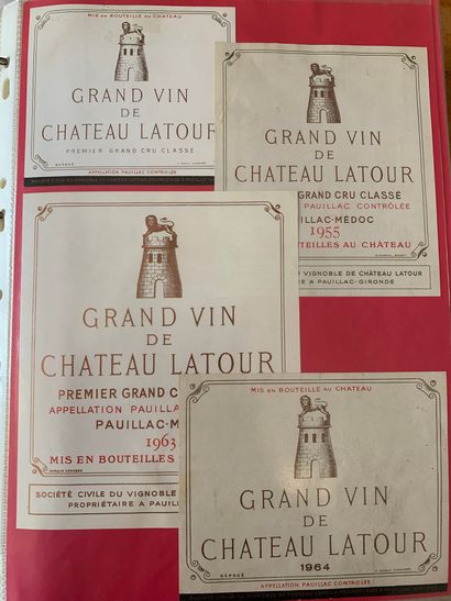 null 2 albums of about 600/800 labels of Bordeaux wines, mostly Grands Crus Classés,...