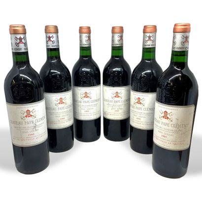 6 bouteilles de Château PAPE-CLEMENT Grand...