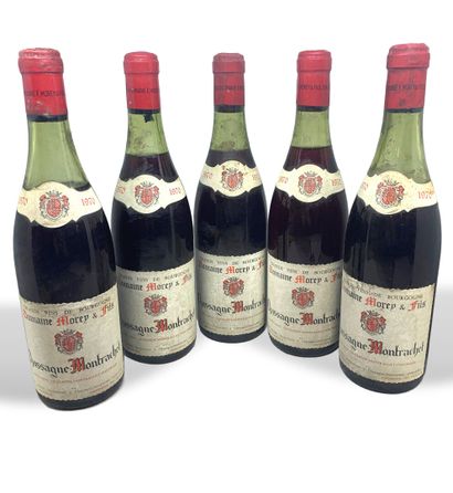 5 bouteilles de CHASSAGNE-MONTRACHET 1970...
