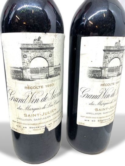  6 bouteilles de GRAND VIN DE LEOVILLE du MARQUIS DE LA CASES : 
- 1 de 1988, base...