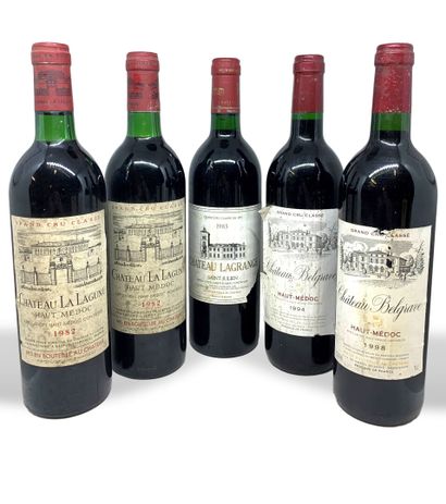 null 11 bouteilles : 

- 7 Château LA LAGUNE Grand Cru Classé Haut-Médoc, 5 de 1989,...