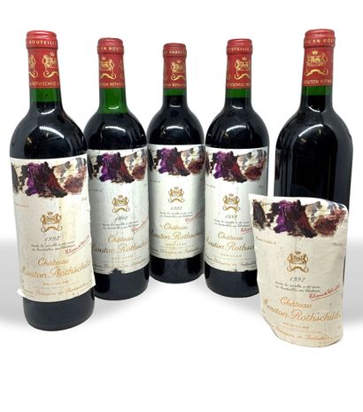 null 9 bottles: 

- 8 from Château MOUTON-ROTHSCHILD Pauillac including 5 from 1992...