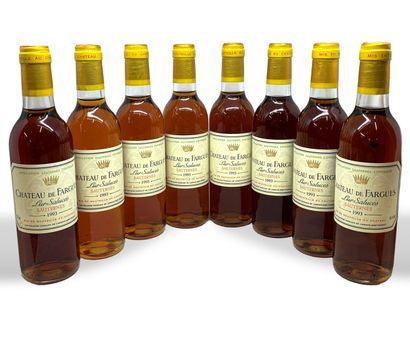 null 24 demi-bouteilles de Château de FARGUES Lur Saluces Sauternes 1993, 6 base...