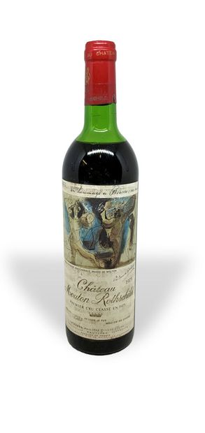 null 1 bottle of Château MOUTON-ROTHSCHILD Pauillac 1973, First Growth Classified...