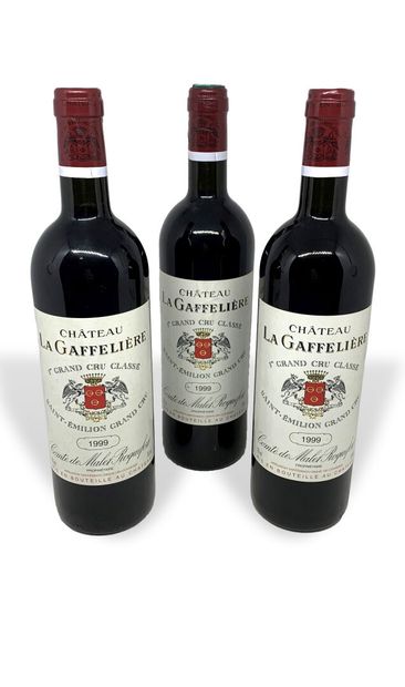 3 bottles of Château LA GAFFELIERE 1er Grand...