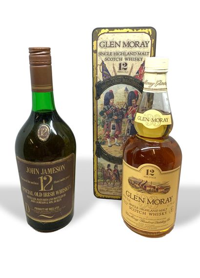 null 2 bottles of WHISKY : 

- 1 JOHN JAMESON WHISKEY Special Old Irish 12 Years...