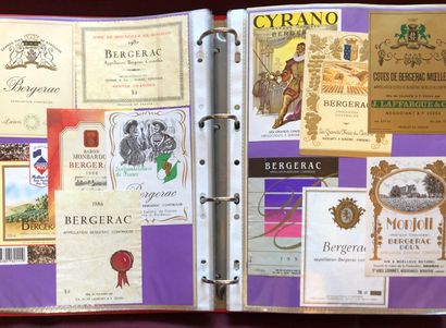null 3 albums d'environ 800/1000 étiquettes de vin de Provence, Corse, Languedoc-Roussillon,...